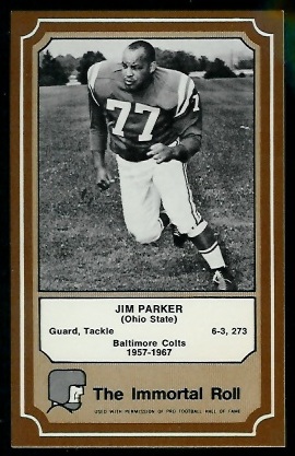 1975 Fleer Immortal Roll #65 - Jim Parker - nm+