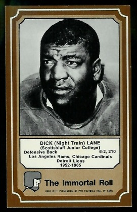 Dick Lane - 1975 Fleer Immortal Roll #84 - nm