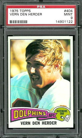 Vern Den Herder - 1975 Topps #404 - PSA 9