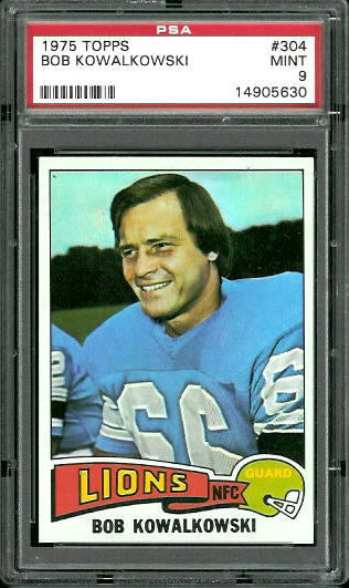 Bob Kowalkowski - 1975 Topps #304 - PSA 9