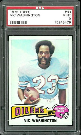 Vic Washington - 1975 Topps #83 - PSA 9