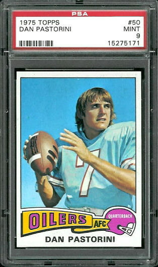 Dan Pastorini - 1975 Topps #50 - PSA 9