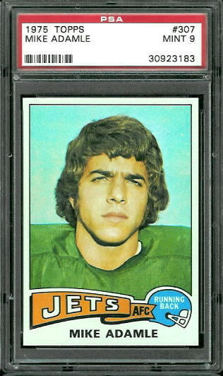 Mike Adamle - 1975 Topps #307 - PSA 9