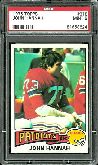 John Hannah - 1975 Topps #318 - PSA 9