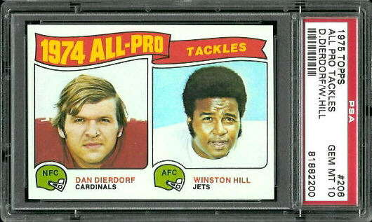 1974 All-Pro Tackles - 1975 Topps #206 - PSA 10