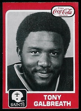 1979 Coke Saints #11 - Tony Galbreath - nm