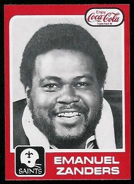 1979 Coke Saints #38 - Emanuel Zanders - nm-mt
