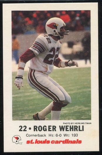 1980 Cardinals Police #14 - Roger Wehrli - nm-mt