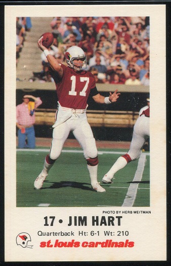 1980 Cardinals Police #8 - Jim Hart - ex