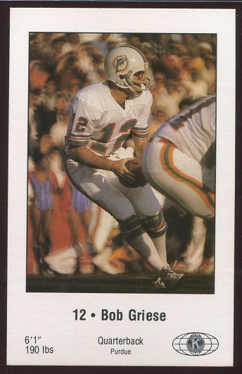 1980 Dolphins Police #6 - Bob Griese - nm+