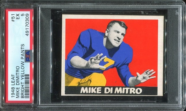 1948 Leaf #51 - Mike Dimitro - PSA 5