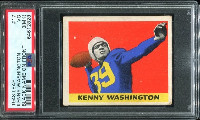1948 Leaf #17B - Kenny Washington - PSA 3 mk