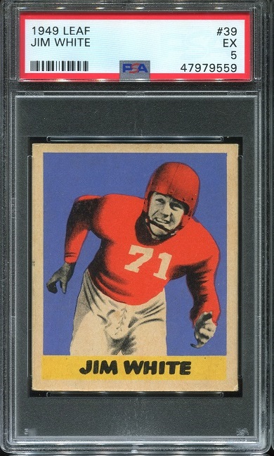 1949 Leaf #39 - Jim White - PSA 5