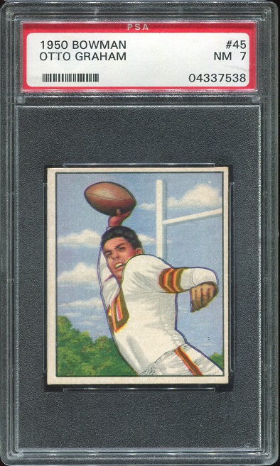 1950 Bowman #45 - Otto Graham - PSA 7