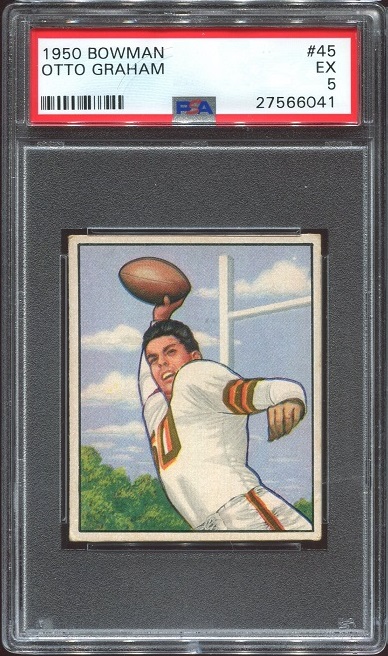 1950 Bowman #45 - Otto Graham - PSA 5