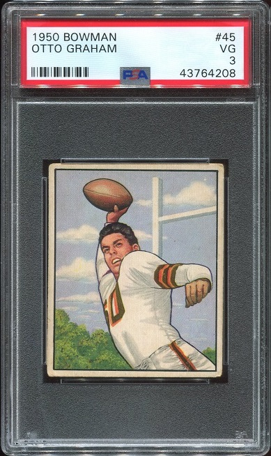 1950 Bowman #45 - Otto Graham - PSA 3