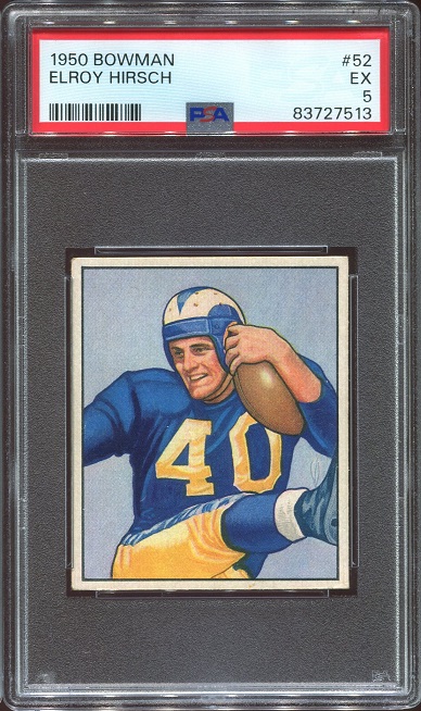 1950 Bowman #52 - Elroy Hirsch - PSA 5