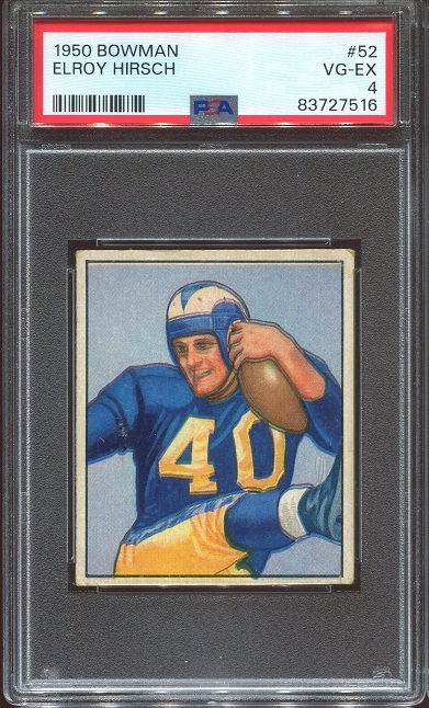 1950 Bowman #52 - Elroy Hirsch - PSA 4