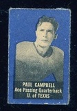 1950 Topps Felt Backs #11 - Paul Campbell - ex+