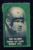 1950 Topps Felt Backs #16 - Tom Coleman - vg