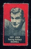 1950 Topps Felt Backs #45 - Chet Leach - ex