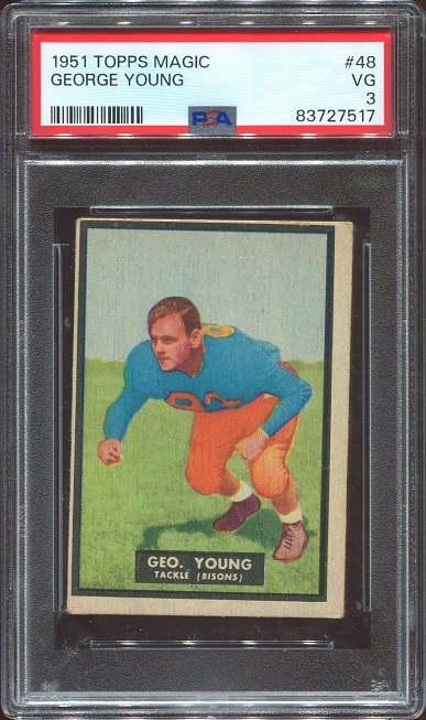 1951 Topps Magic #48 - George Young - PSA 3