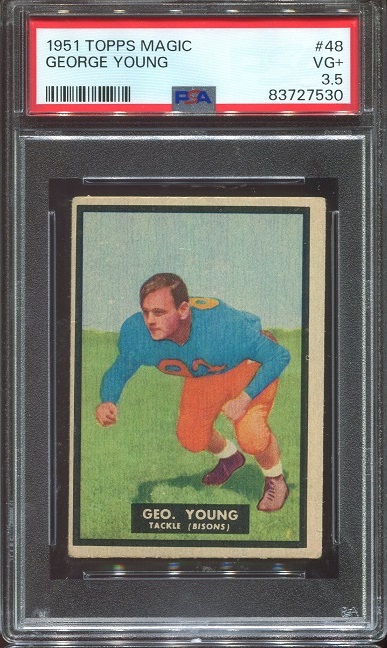 1951 Topps Magic #48 - George Young - PSA 3.5
