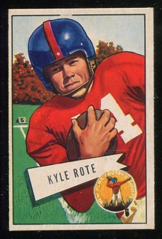 1952 Bowman Small #28 - Kyle Rote - vg