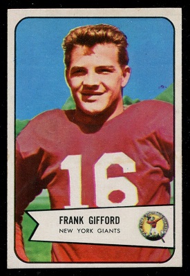 1954 Bowman #55 - Frank Gifford - vg-ex