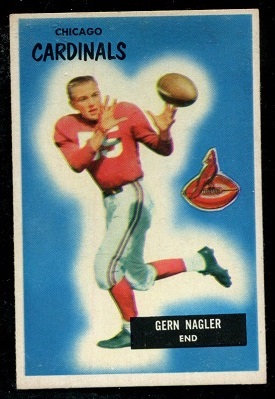 1955 Bowman #127 - Gern Nagler - exmt