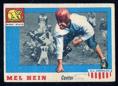 1955 Topps All-American #28 - Mel Hein - fair