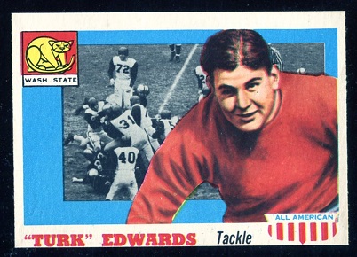 1955 Topps All-American #36 - Turk Edwards - Nm-mt oc