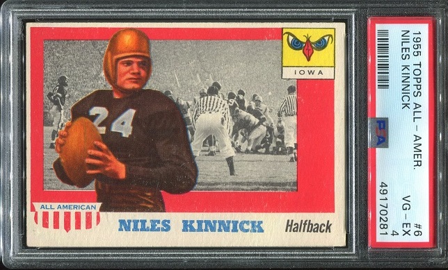 1955 Topps All-American #6 - Nile Kinnick - PSA 4