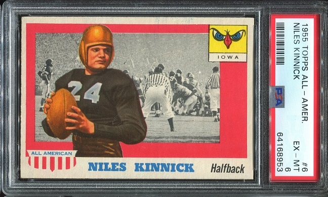 1955 Topps All-American #6 - Nile Kinnick - PSA 6