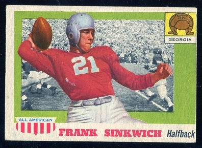 1955 Topps All-American #69 - Frank Sinkwich - vg