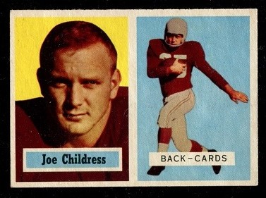 1957 Topps #100 - Joe Childress - exmt