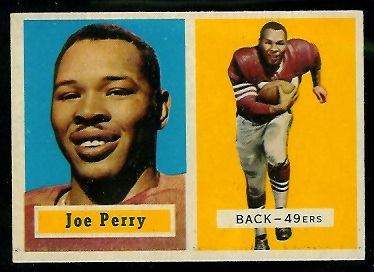 1957 Topps #129 - Joe Perry - exmt