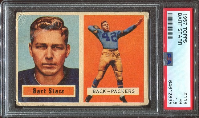 1957 Topps #119 - Bart Starr - PSA 1.5