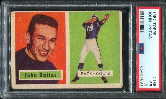 1957 Topps #138 - John Unitas - PSA 1.5