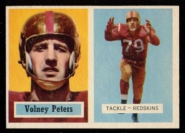 1957 Topps #84 - Volney Peters - exmt