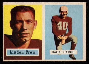 1957 Topps #91 - Lindon Crow - ex