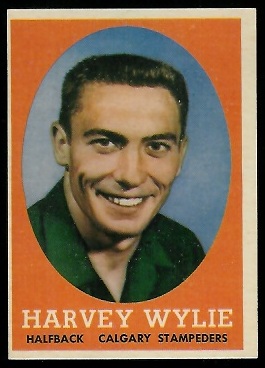 1958 Topps CFL #82 - Harvey Wylie - nm oc
