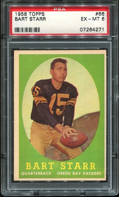 1958 Topps #66 - Bart Starr - PSA 6