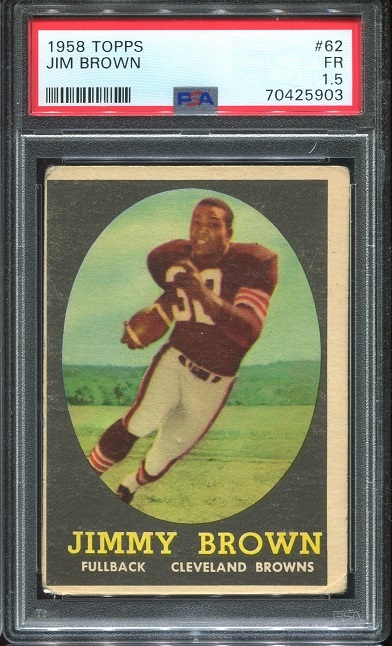 1958 Topps #62 - Jim Brown - PSA 1.5