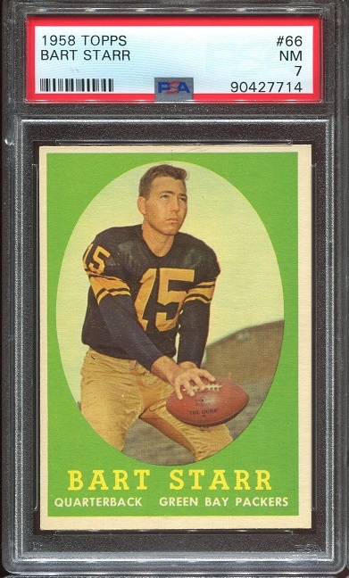 1958 Topps #66 - Bart Starr - PSA 7