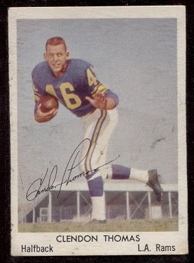 1959 Bell Brand Rams #15 - Clendon Thomas - good