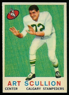 1959 Topps CFL #24 - Art Scullion - nm