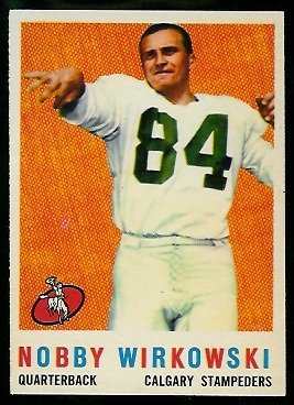 1959 Topps CFL #26 - Nobby Wirkowski - nm+