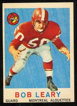 1959 Topps CFL #36 - Bob Geary - exmt