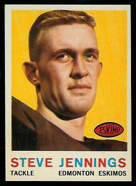 1959 Topps CFL #38 - Steve Jennings - nm